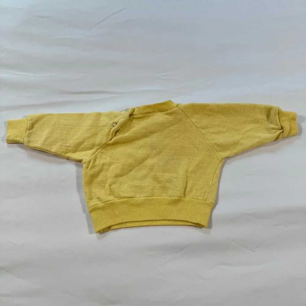 Vintage yellow sweatshirt Jasper Alberta,‎ Canada Signal originals tag size 12M
